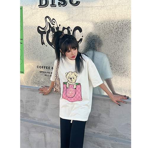 【グッチ】メンズ レディース 半袖Tシャツ 