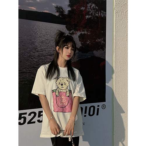 【グッチ】メンズ レディース 半袖Tシャツ 