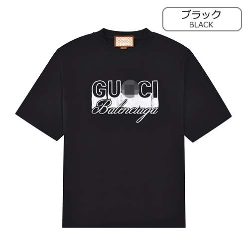 グッチスーパーコピー×【バレンシアガ】メンズ レディース 半袖Tシャツ