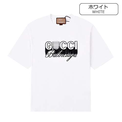 グッチスーパーコピー×【バレンシアガ】メンズ レディース 半袖Tシャツ