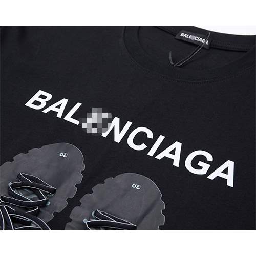 バレンシアガ 偽物 メンズ レディース 半袖Tシャツ