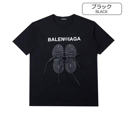 バレンシアガ 偽物 メンズ レディース 半袖Tシャツ