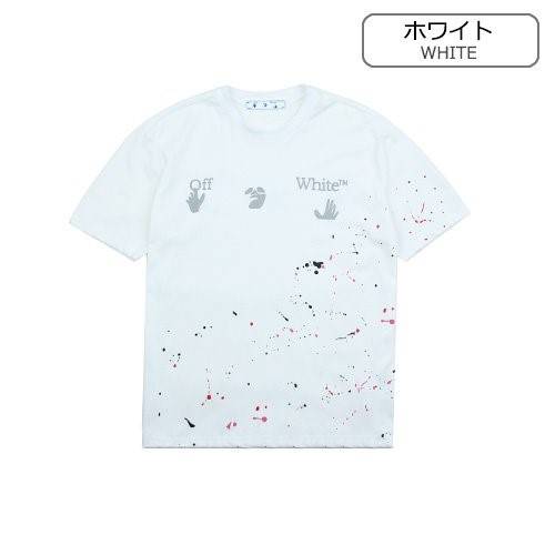 【オフホワイト】メンズ レディース 半袖Tシャツ   