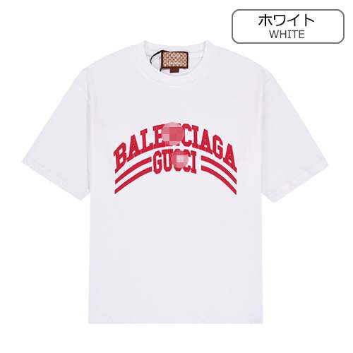 グッチスーパーコピー×【バレンシアガ】メンズ レディース 半袖Tシャツ