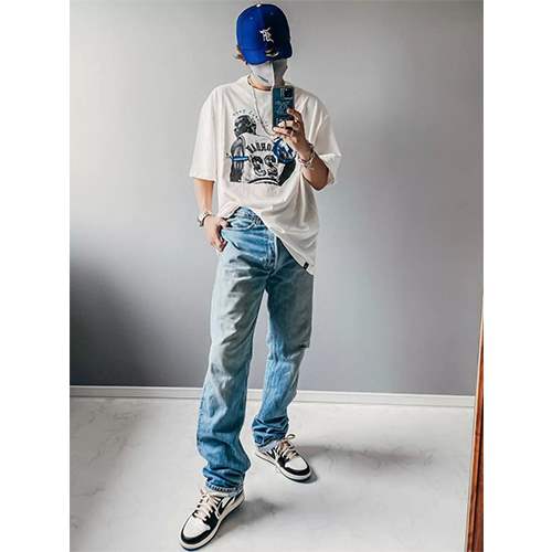 【TRAVIS SCOTT】×【FRAGMENT】×【JORDAN】メンズ レディース 半袖Tシャツ 