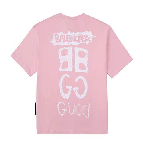 グッチ × バレンシアガ  偽物メンズ レディース 半袖Tシャツ