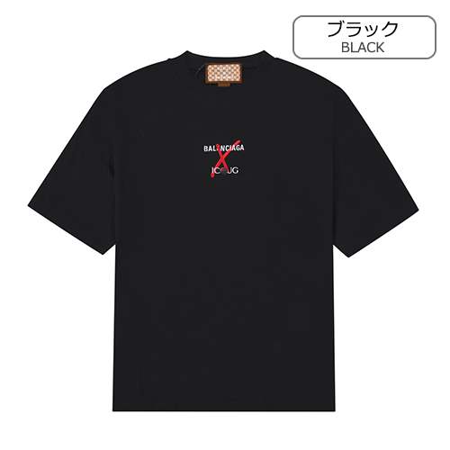 グッチスーパーコピー×【バレンシアガ】メンズ レディース 半袖Tシャツ