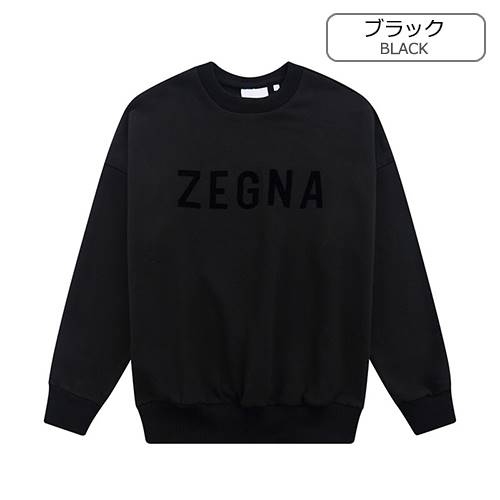 フィアオブゴッド偽物  × ZEGNA メンズ レディース 長袖　スウェットTシャツ