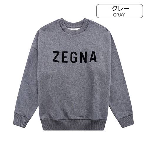 フィアオブゴッド偽物  × ZEGNA メンズ レディース 長袖　スウェットTシャツ