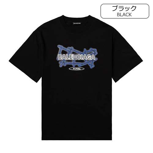 バレンシアガ偽物 メンズ レディース 半袖Tシャツ