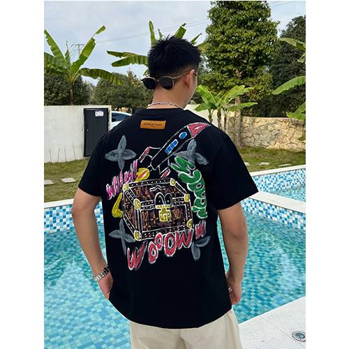 【ルイヴ*トン】メンズ レディース 半袖Tシャツ 