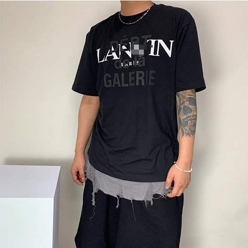 ランバンスーパーコピー × GALLERY DEPT メンズ レディース 半袖Tシャツ