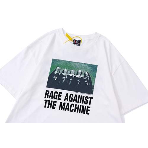【RAGE AGAINST】メンズ レディース 半袖Tシャツ 