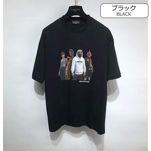 バレンシアガ 偽物 メンズ レディース 半袖Tシャツ