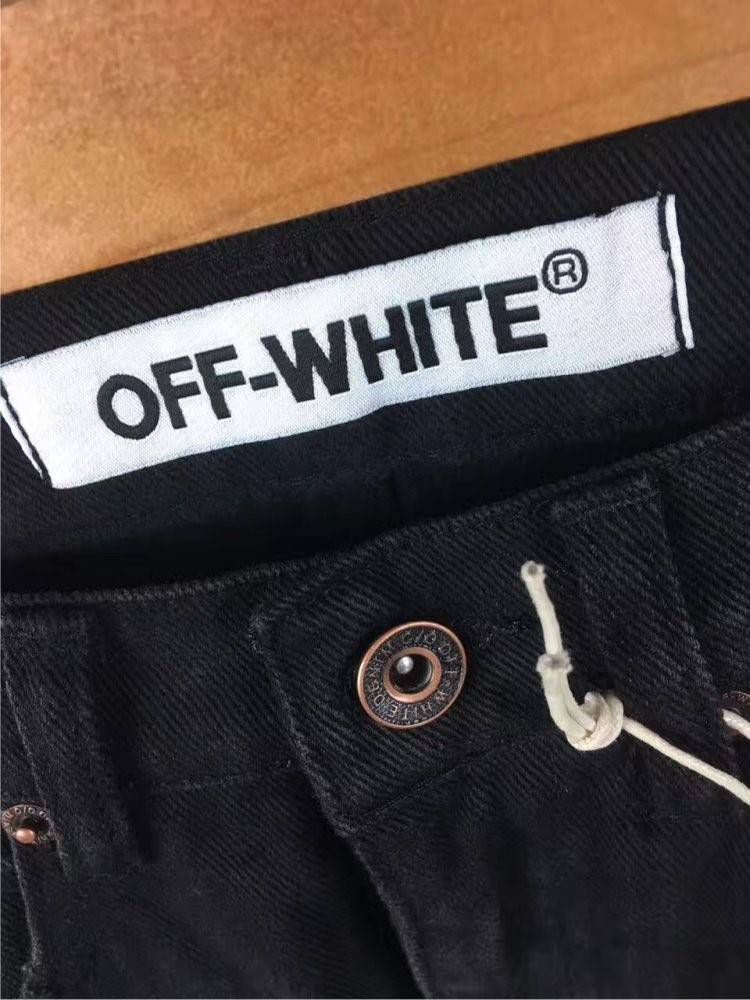 【オ*ホワイト OFF WHITE】デニム パンツ 