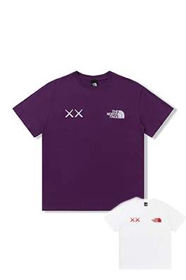 【ノースフェイス】×【KAWS】メンズ レディース 半袖Tシャツ 