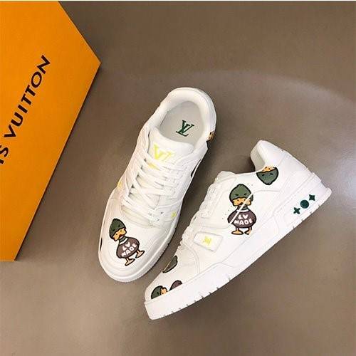 【ルイヴ*トン】×【NIGO】Trainer 高品質 メンズ  スニーカー  