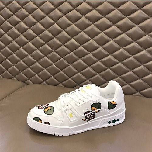 【ルイヴ*トン】×【NIGO】Trainer 高品質 メンズ  スニーカー  