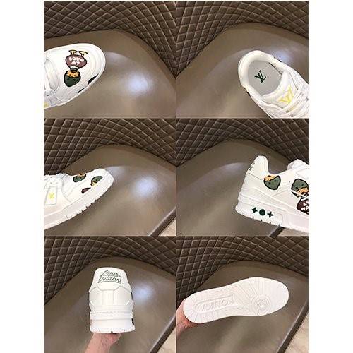 【ルイヴ*トン】×【NIGO】Trainer 高品質 メンズ  スニーカー  