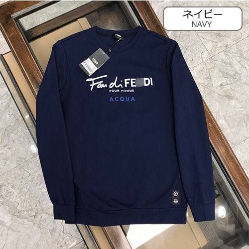 【フェンディ】メンズ レディース 長袖　スウェットTシャツ 