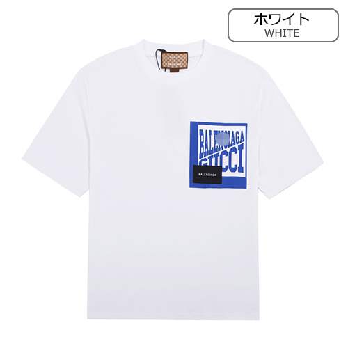 【グッチ】×【バレンシアガ】メンズ レディース 半袖Tシャツ 