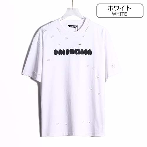 バレンシアガ 偽物  メンズ レディース 半袖Tシャツ