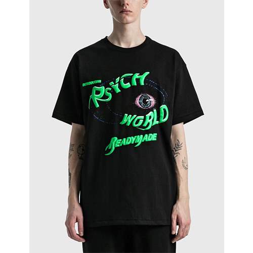 【TEE READYMADE】×【PSYCHWORLD】メンズ レディース 半袖Tシャツ 