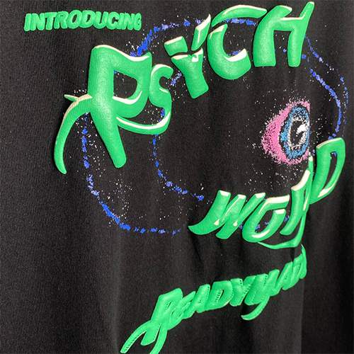 【TEE READYMADE】×【PSYCHWORLD】メンズ レディース 半袖Tシャツ 