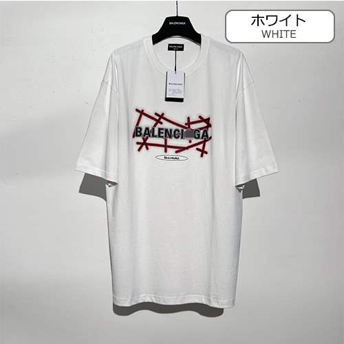 バレンシアガ偽物 メンズ レディース 半袖Tシャツ