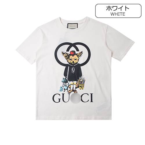 グッチスーパーコピーメンズ レディース 半袖Tシャツ