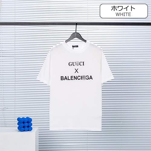 【バレンシアガ】×グッチスーパーコピーメンズ レディース 半袖Tシャツ