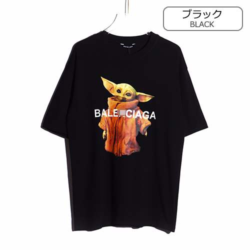 バレンシアガ 偽物  メンズ レディース 半袖Tシャツ