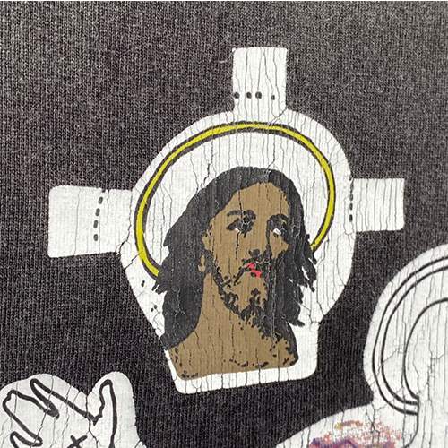 セント マイケルコピー × DENIM TEARS JESUS TEE メンズ レディース 半袖Tシャツ