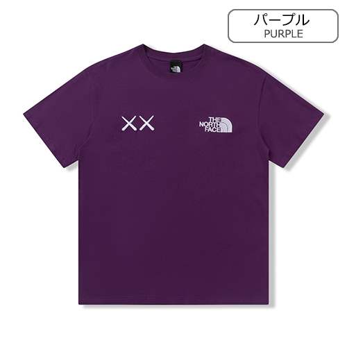 【ノースフェイス】×【KAWS】メンズ レディース 半袖Tシャツ 